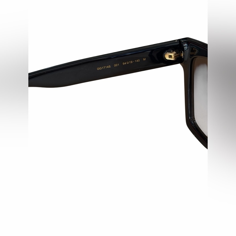 Gucci Black and‎ Gold Square Sunglasses - Picture 6 of 14